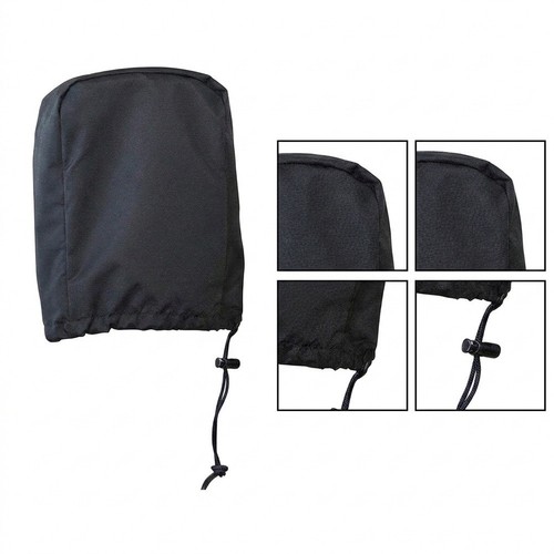 Black trailer coupler cover - black,