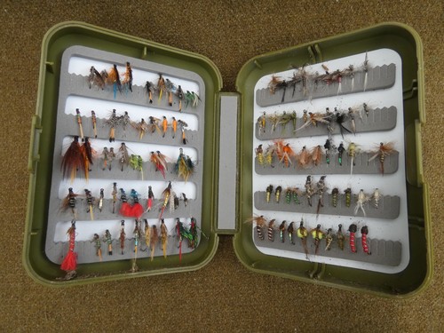 Plastic fly box - with, a