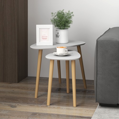 Homcom side table set - homcom, 2