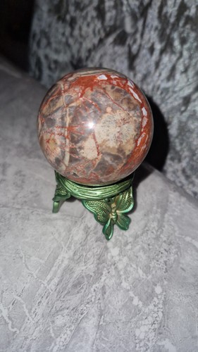 Money agate crystal ball - agate,