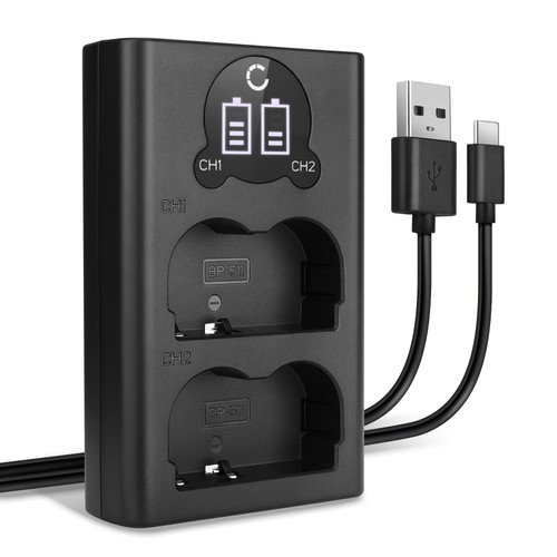 Usb dual charger - for, canon