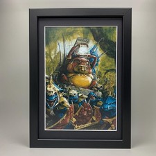 SLANN FRAMED ART LIZARDMEN