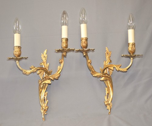Pair antique style gilt - of,
