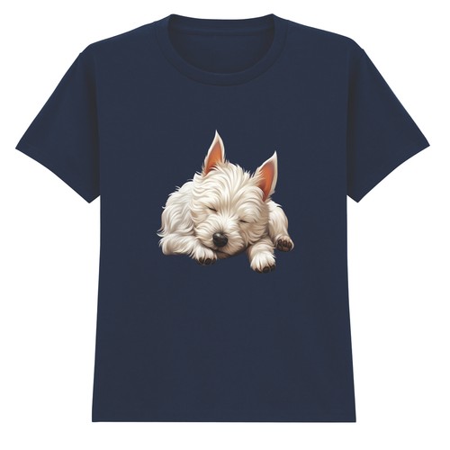 Sleeping westie puppy dog - sleeping,