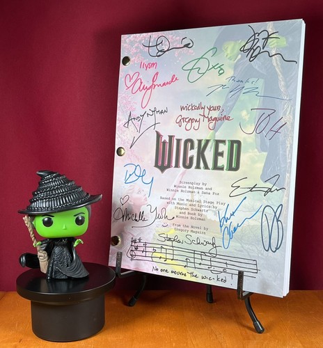 Wicked movie script signed - wicked,