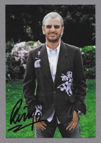 Ringo starr signed rare colour - signed,