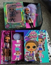 X2 LOL OMG DOLLS - Miss Royale & Cheer Diva (Both Incomplete But Boxed)