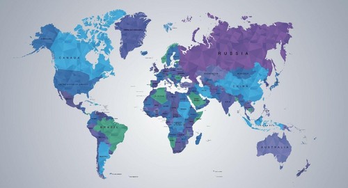 World map giant - world, art