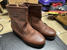 CLIFFORD JAMES FROSTBITE brown wool lined steel toe cap ankle boots UK 7 EU 41