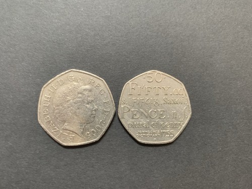 50p fifty pence - 50p, coin