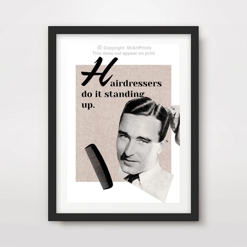 Mens barber hairdressing art - barber,