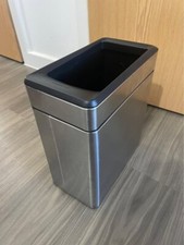Simplehuman CW1225 10L Slim Profile Open Office Bin Stainless Steel RRP £36