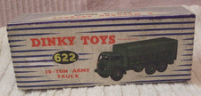 DINKY MILITARY VINTAGE BOX (10-TON ARMY TRUCK "ORIGINAL" BOX) No 622/USED