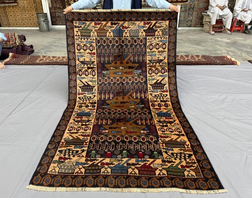 Fine hand knotted afghan war - fine,
