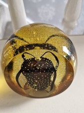 Selkirk Glass Scotland Art Glass 1997 Paperweight, Signed, 3" Tall, 3 1/4" Wide