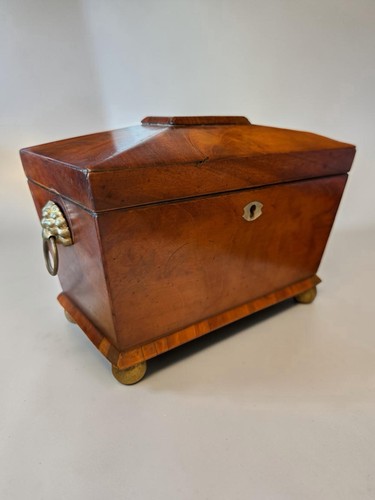 Antique georgian tea caddy - georgian,