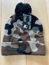 Starter Black Label Camo Camouflage Beanie Hat with Black Bobble New With Tag