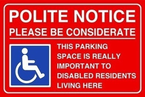 Polite notice please - polite,