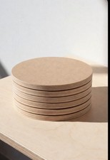 Wooden 12mm mdf circle - mdf, craft