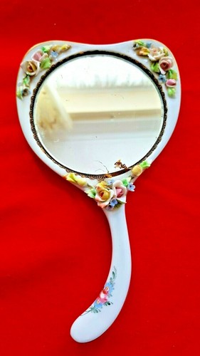 Vintage porcelain hand - , mirror