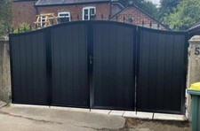 Curved top iron bi folding