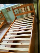 Single beds, mattress and underbed storage x 2