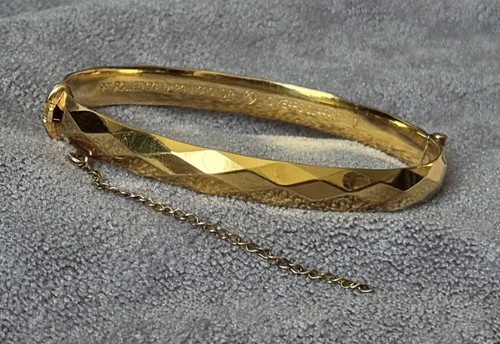 Vintage 9ct rolled gold hinged - vintage,