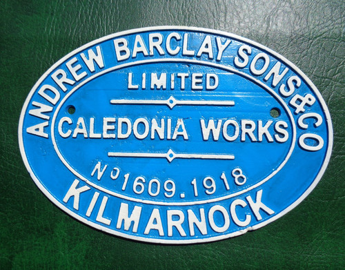 Cast metal railway sign - cast,