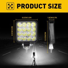 2X 12V LED Work Light Bar