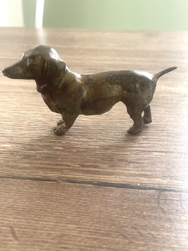 Old bronze animal dog - animal,