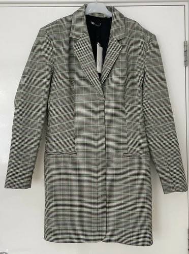 Zara black white green - zara, checked