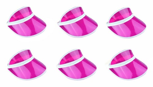 Pink neon visors - neon, golf