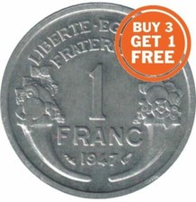 1 FRENCH FRANCS 1941 TO 1959