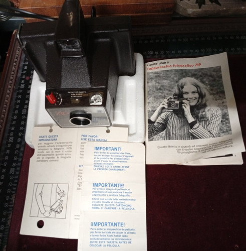 Old polaroid zip camera - old,