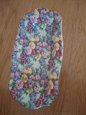 Royal Winton Julia ,White 1930/40s Rectangular Plate 8.5 X4inch Small Chip.