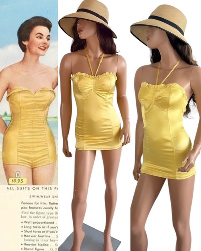 Vintage 1950s golden - golden, yellow