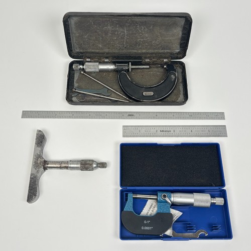 Micrometer metal rulers - micrometer, x2