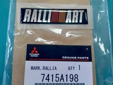 Genuine Mitsubishi Lancer Evolution RALLIART Badge Emblem Decal OEM EVO 7415A198