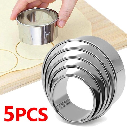 5pc stainless steel round - stainless,