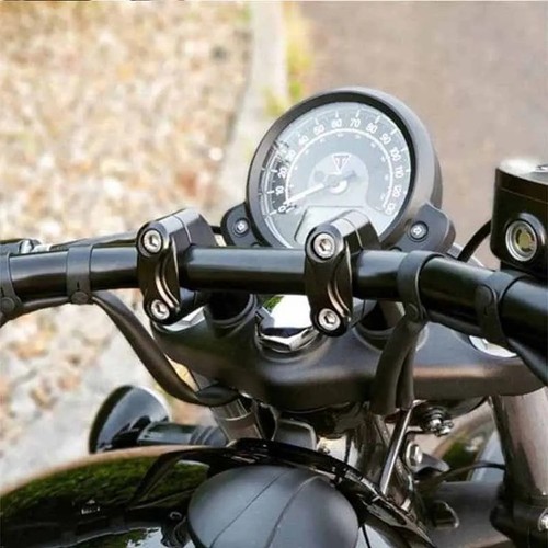 Black motorcycle handlebar - black,