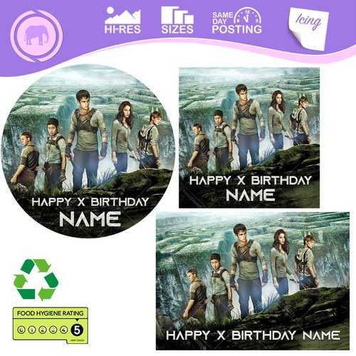 Maze runner cake - maze, topper