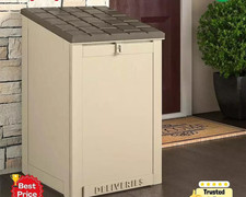 Large Waterproof Parcel Drop Box Delivery Box with Lid & Pistons Outdoor Garden