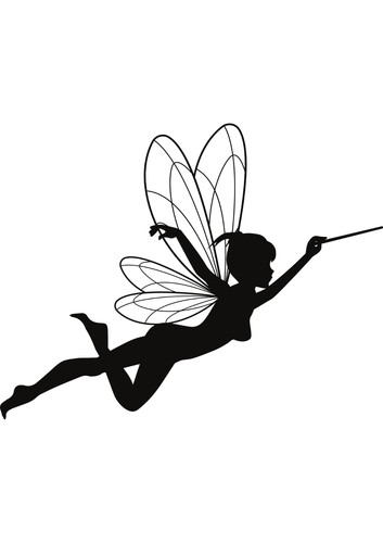 Car sticker fairy - sticker,