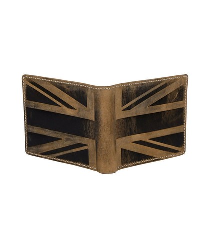 Mens leather wallet emboss - leather,