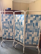 3-Panel Foldable Room Divider on Wheels Mobile Privacy Screen Wall Partition