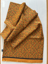 Gents Silk-Wool Scarf Golden