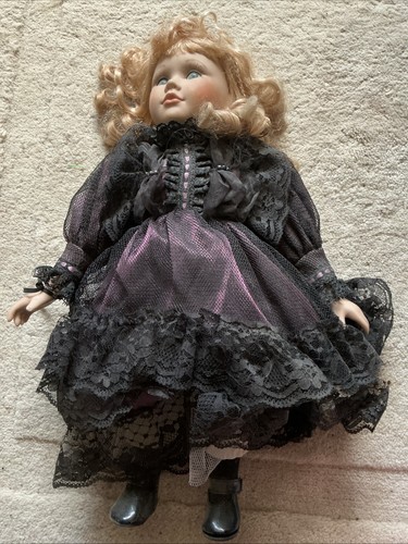 Porcelain doll with gothic - porcelain,
