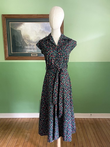Vtg rare black laura ashley - black,