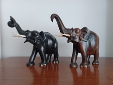 Pair Large 23.5cm Tall Antique