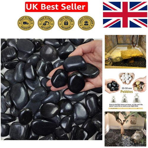 Reusable black garden stones - reusable,